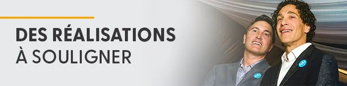 Des réalisations à souligner